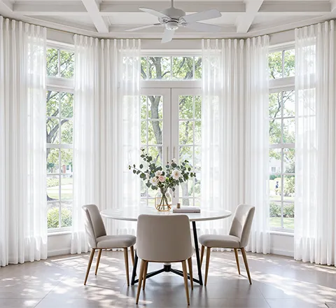 Blackout curtains in a nursery
