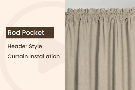How To Hang Rod Pocket Curtains