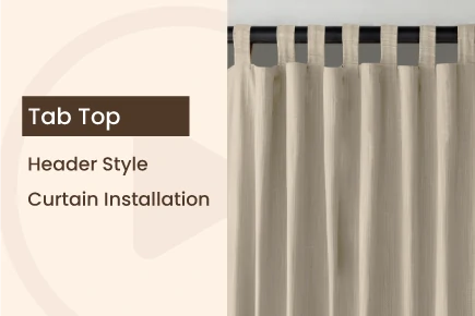 How To Hang Tab Top Curtains